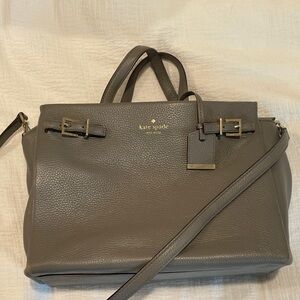 Kate Spade Taupe Leather Satchel